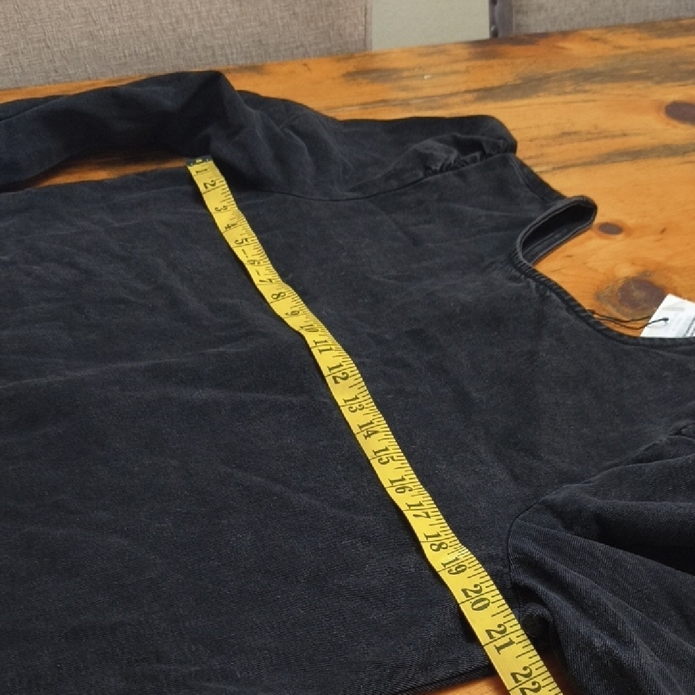 Black Denim Long Sleeve Dress - Picture 15 of 16